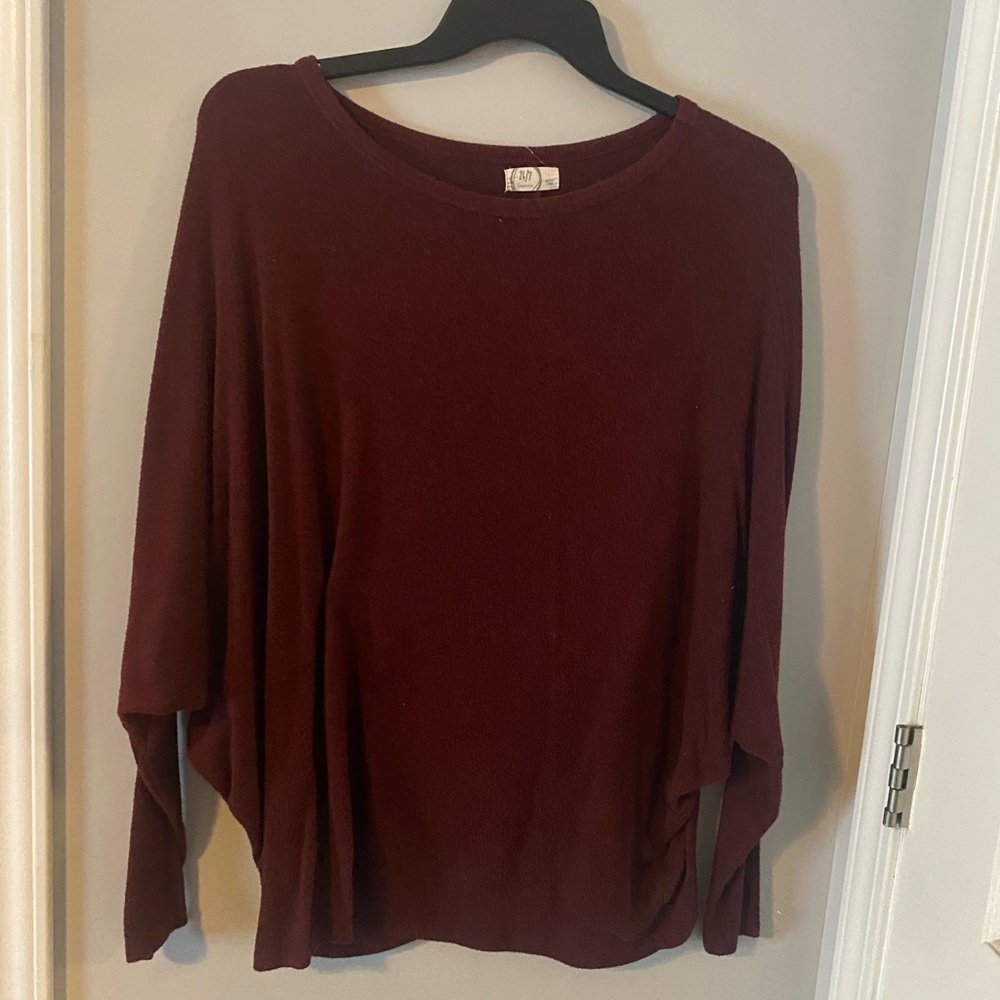 Maurices Deep Red Knit Top
